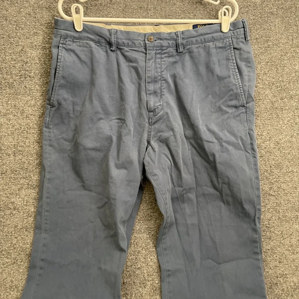 Polo Ralph Lauren Chino Pants Mens Sz 36/32 Stretch Cotton Blue